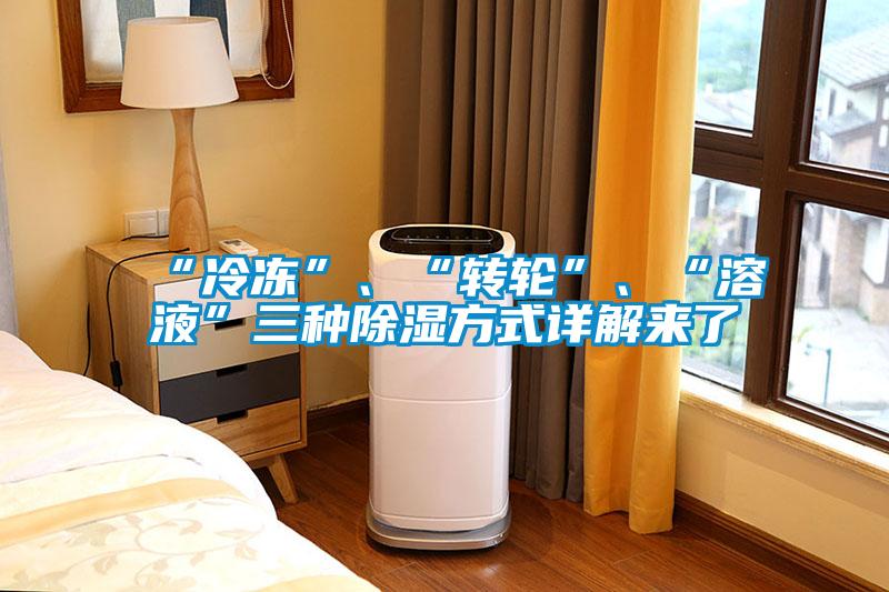 “冷凍”、“轉(zhuǎn)輪”、“溶液”三種除濕方式詳解來(lái)了