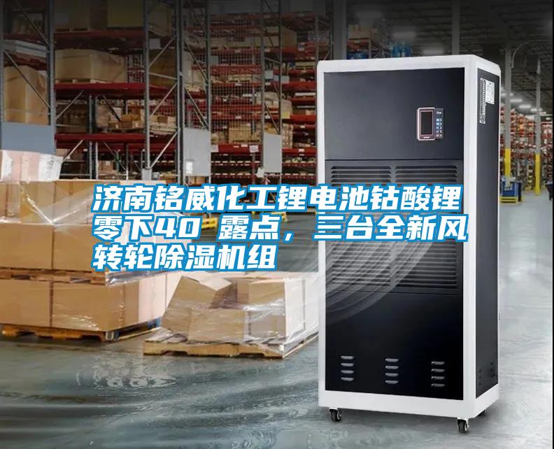 濟(jì)南銘威化工鋰電池鈷酸鋰零下40℃露點，三臺全新風(fēng)轉(zhuǎn)輪除濕機(jī)組