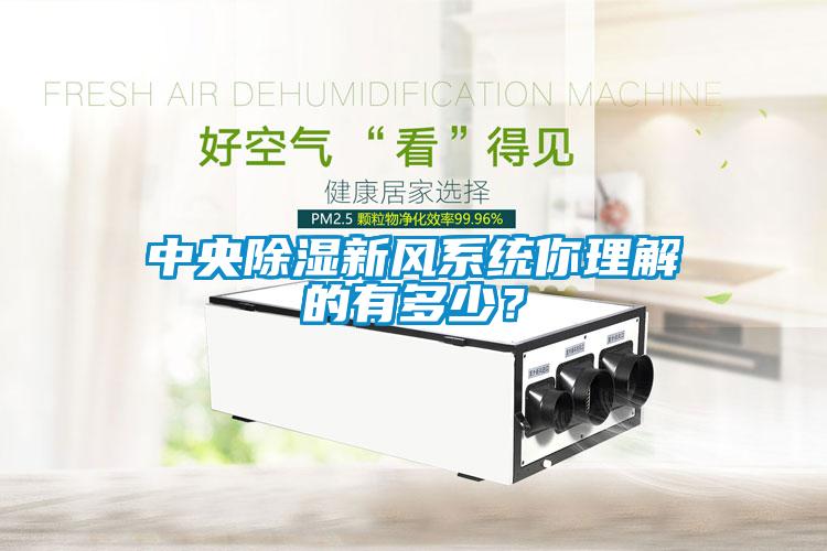 中央除濕新風(fēng)系統(tǒng)你理解的有多少？