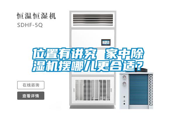 位置有講究 家中除濕機(jī)擺哪兒更合適？