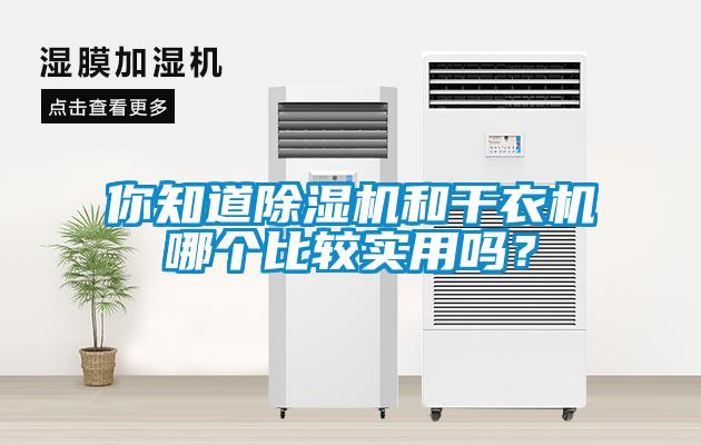 你知道除濕機和干衣機哪個比較實用嗎？