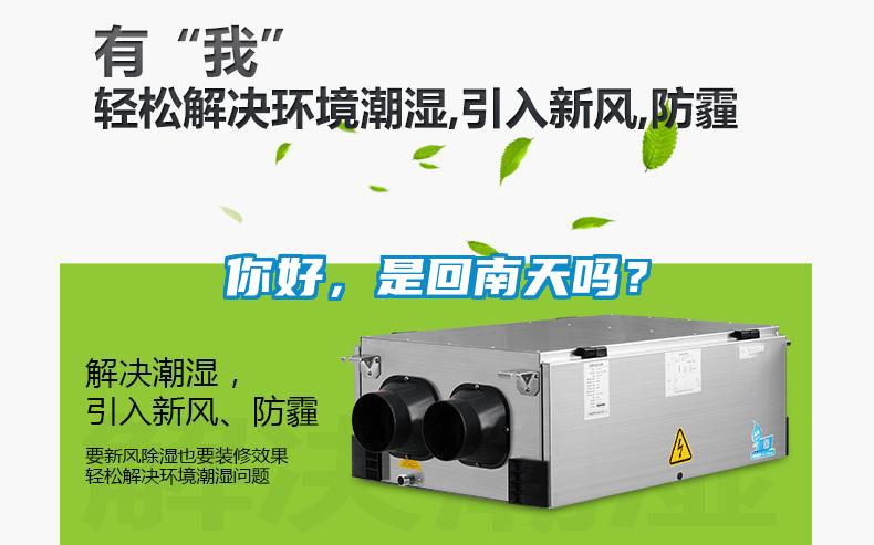 你好，是回南天嗎？