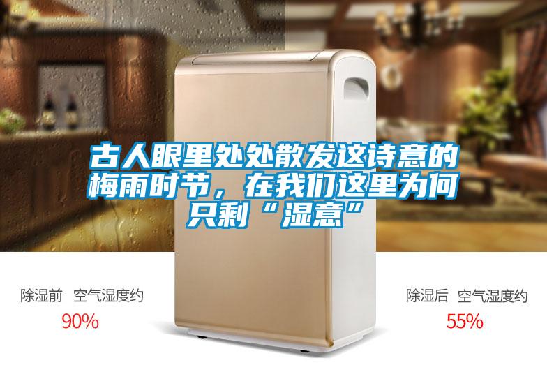 古人眼里處處散發(fā)這詩意的梅雨時節(jié)，在我們這里為何只?！皾褚狻?/></p>
						    <p style=