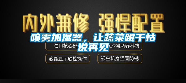 噴霧加濕器，讓蔬菜跟干枯說再見