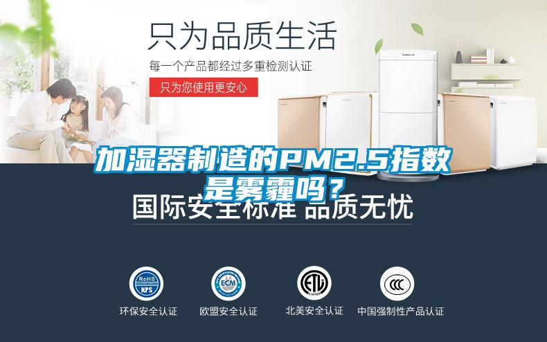 加濕器制造的PM2.5指數(shù)是霧霾嗎？