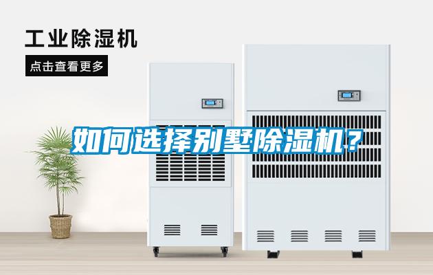 如何選擇別墅除濕機？