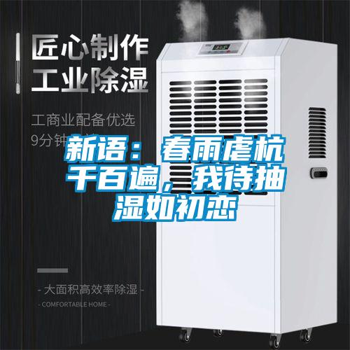 新語：春雨虐杭千百遍，我待抽濕如初戀