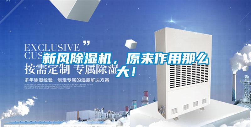 新風(fēng)除濕機(jī)，原來作用那么大！