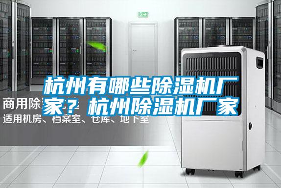 杭州有哪些除濕機廠家？杭州除濕機廠家
