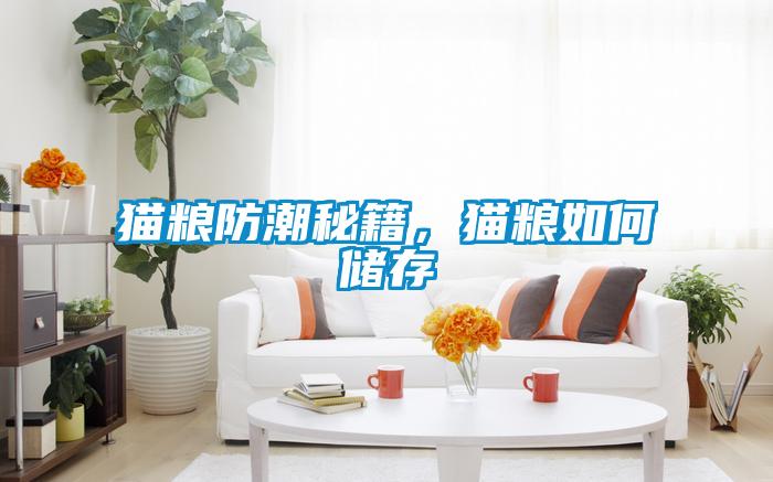貓糧防潮秘籍，貓糧如何儲存