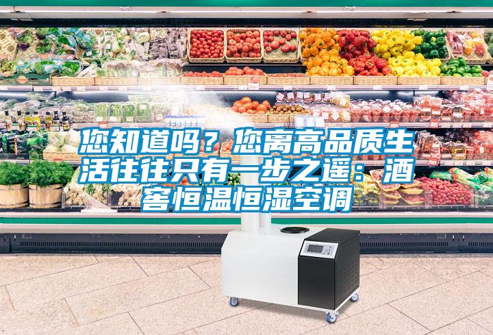 您知道嗎？您離高品質(zhì)生活往往只有一步之遙：酒窖恒溫恒濕空調(diào)