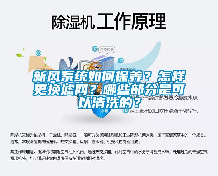 新風(fēng)系統(tǒng)如何保養(yǎng)？怎樣更換濾網(wǎng)？哪些部分是可以清洗的？