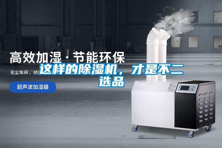 這樣的除濕機，才是不二選品