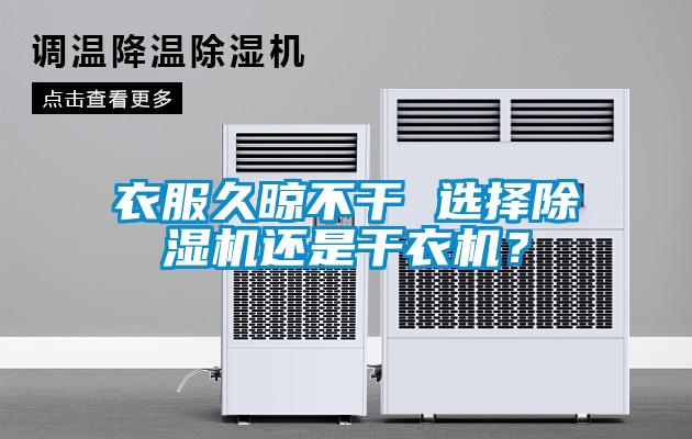 衣服久晾不干 選擇除濕機還是干衣機？