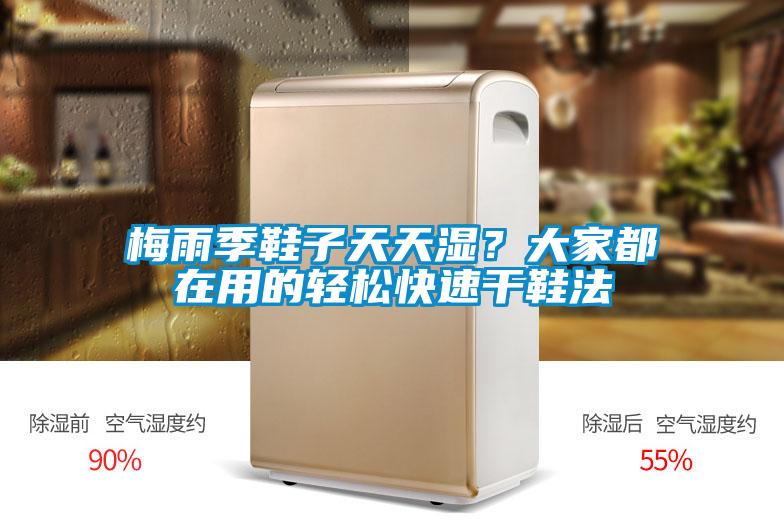 梅雨季鞋子天天濕？大家都在用的輕松快速干鞋法