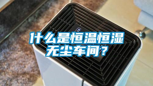 什么是恒溫恒濕無(wú)塵車(chē)間？