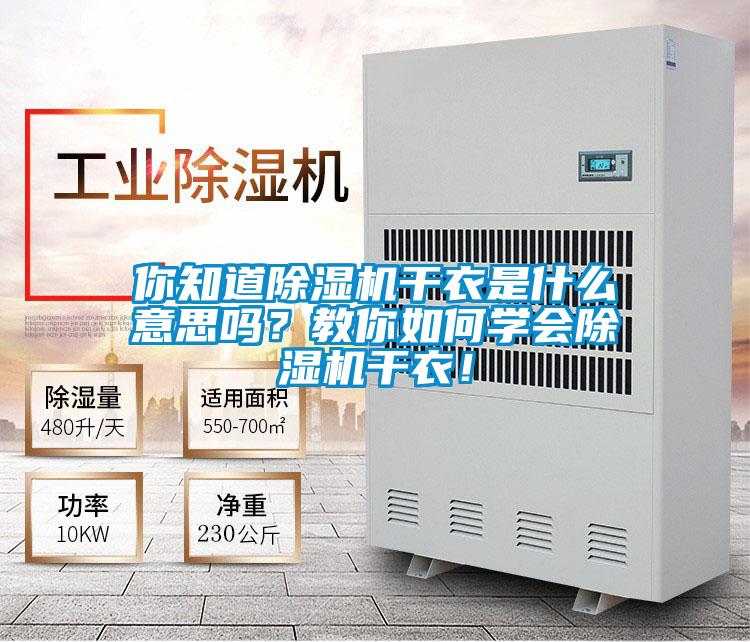 你知道除濕機(jī)干衣是什么意思嗎？教你如何學(xué)會(huì)除濕機(jī)干衣！