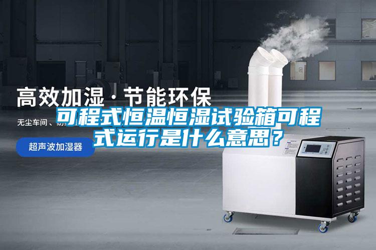 可程式恒溫恒濕試驗(yàn)箱可程式運(yùn)行是什么意思？
