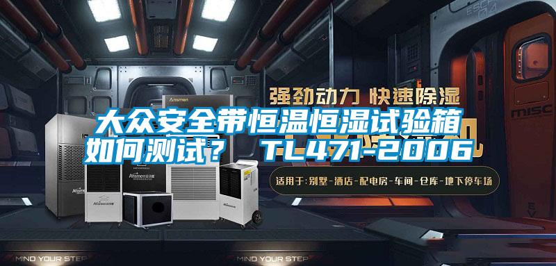 大眾安全帶恒溫恒濕試驗(yàn)箱如何測(cè)試？ TL471-2006