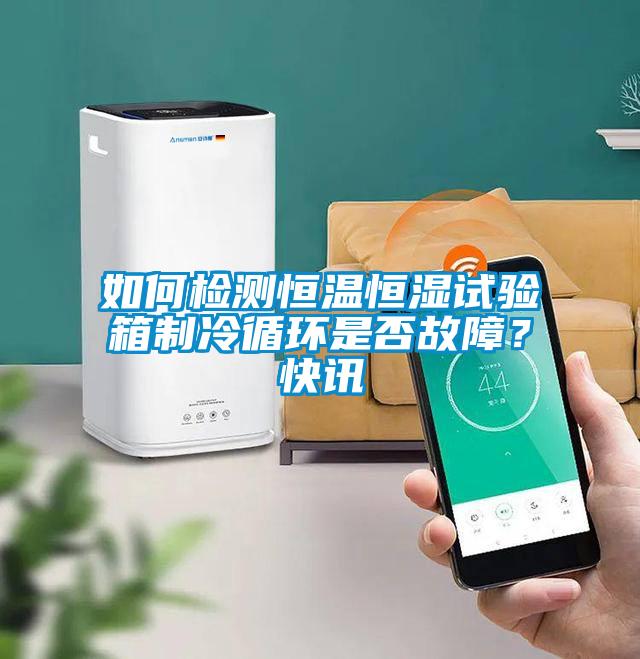 如何檢測(cè)恒溫恒濕試驗(yàn)箱制冷循環(huán)是否故障？快訊