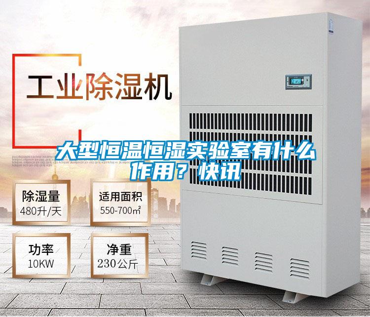 大型恒溫恒濕實驗室有什么作用？快訊
