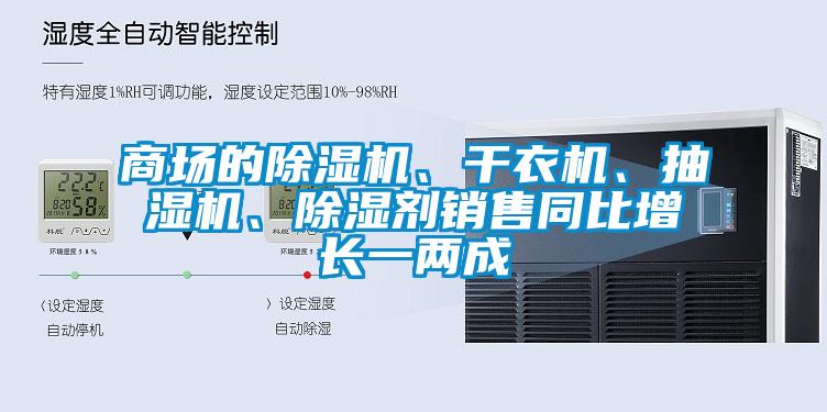 商場的除濕機、干衣機、抽濕機、除濕劑銷售同比增長一兩成