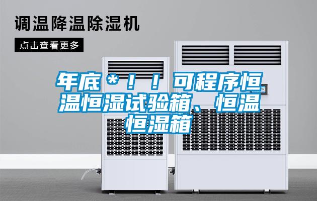 年底＊??！可程序恒溫恒濕試驗(yàn)箱、恒溫恒濕箱