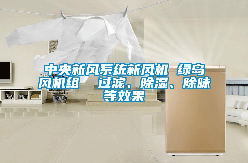 中央新風(fēng)系統(tǒng)新風(fēng)機(jī) 綠島風(fēng)機(jī)組  過(guò)濾、除濕、除味等效果