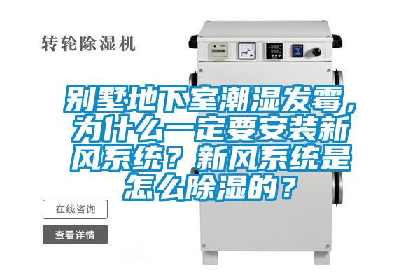 別墅地下室潮濕發(fā)霉，為什么一定要安裝新風(fēng)系統(tǒng)？新風(fēng)系統(tǒng)是怎么除濕的？