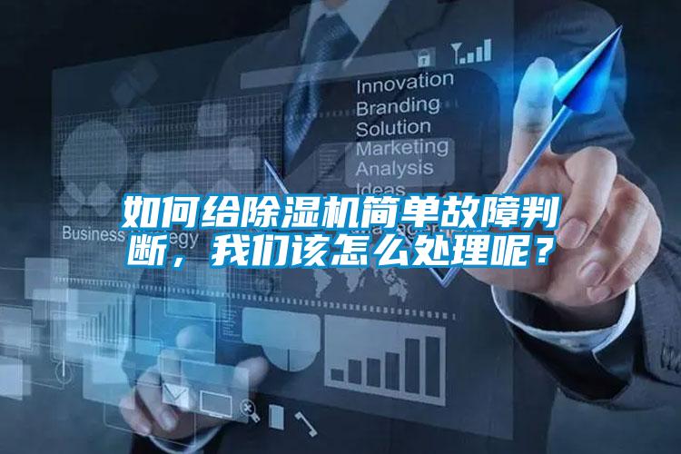 如何給除濕機(jī)簡(jiǎn)單故障判斷，我們?cè)撛趺刺幚砟兀?/></p>
						    <p style=