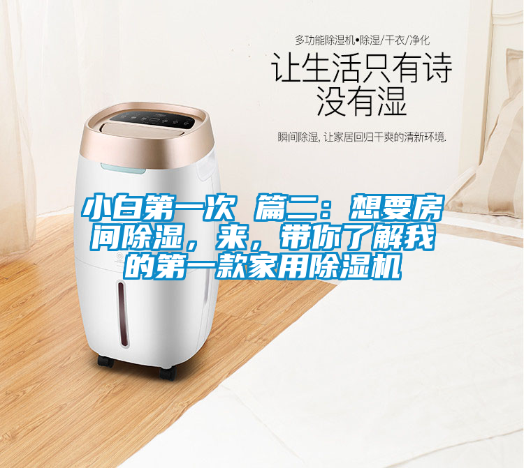 小白第一次 篇二：想要房間除濕，來，帶你了解我的第一款家用除濕機