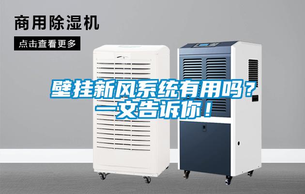 壁掛新風(fēng)系統(tǒng)有用嗎？一文告訴你！