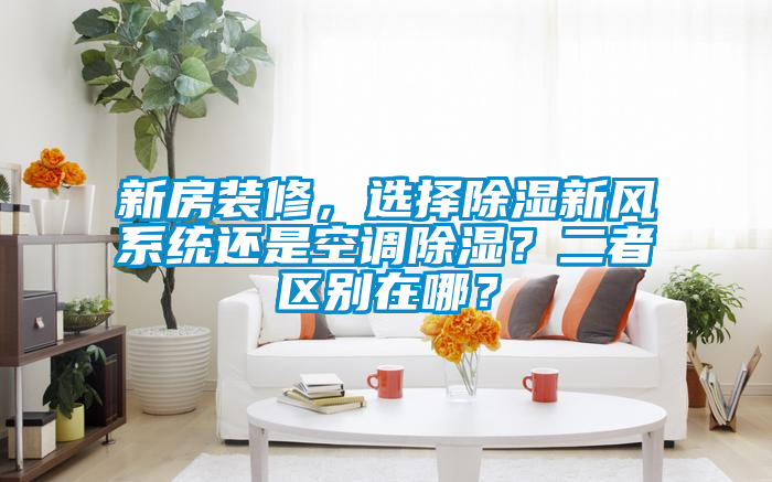 新房裝修，選擇除濕新風(fēng)系統(tǒng)還是空調(diào)除濕？二者區(qū)別在哪？