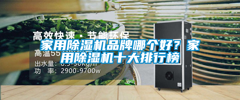 家用除濕機品牌哪個好？家用除濕機十大排行榜