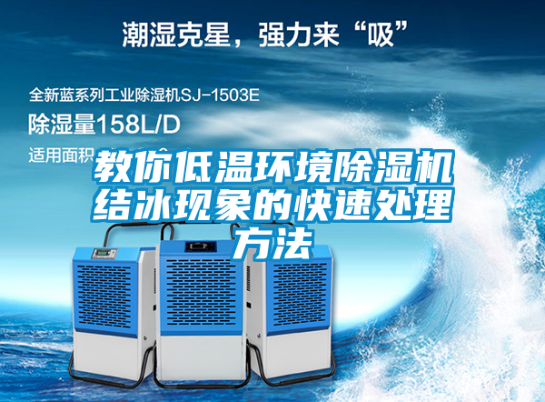 教你低溫環(huán)境除濕機結冰現象的快速處理方法