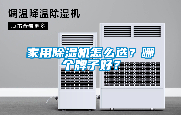 家用除濕機怎么選？哪個牌子好？