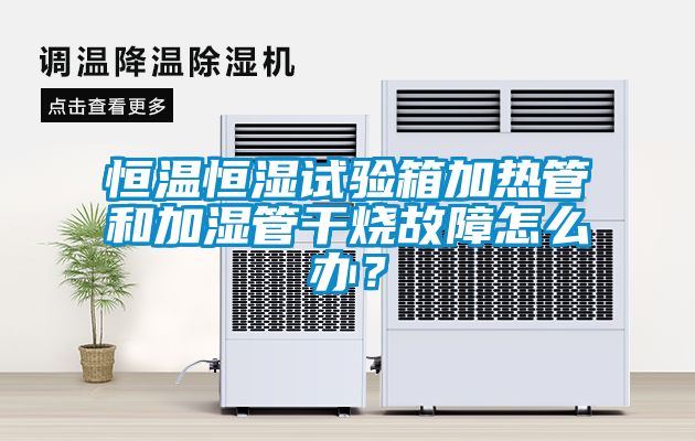 恒溫恒濕試驗箱加熱管和加濕管干燒故障怎么辦？