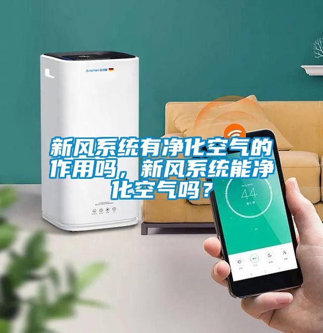 新風(fēng)系統(tǒng)有凈化空氣的作用嗎，新風(fēng)系統(tǒng)能凈化空氣嗎？