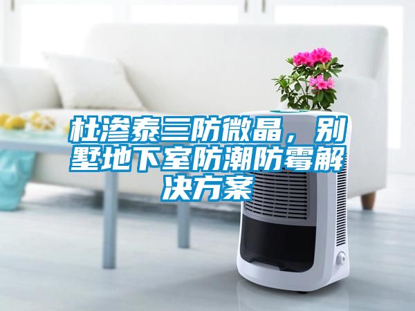 杜滲泰三防微晶，別墅地下室防潮防霉解決方案