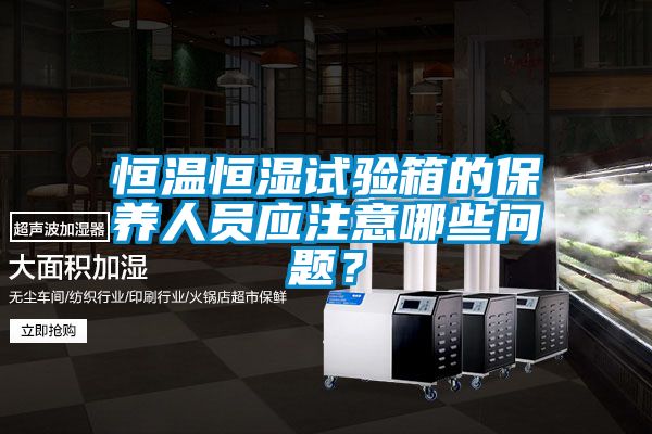恒溫恒濕試驗(yàn)箱的保養(yǎng)人員應(yīng)注意哪些問(wèn)題？