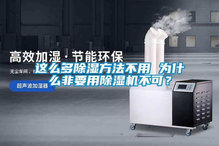 這么多除濕方法不用 為什么非要用除濕機不可？