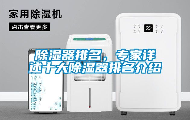 除濕器排名，專家詳述十大除濕器排名介紹