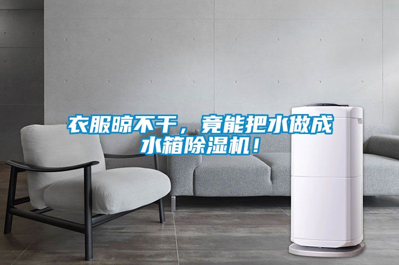 衣服晾不干，竟能把水做成水箱除濕機(jī)！