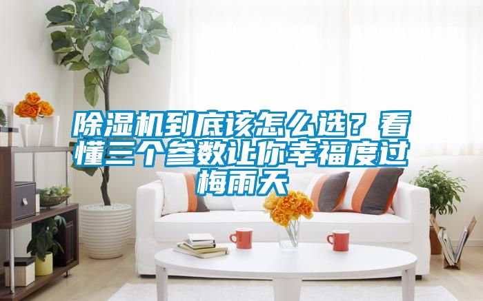 除濕機(jī)到底該怎么選？看懂三個參數(shù)讓你幸福度過梅雨天