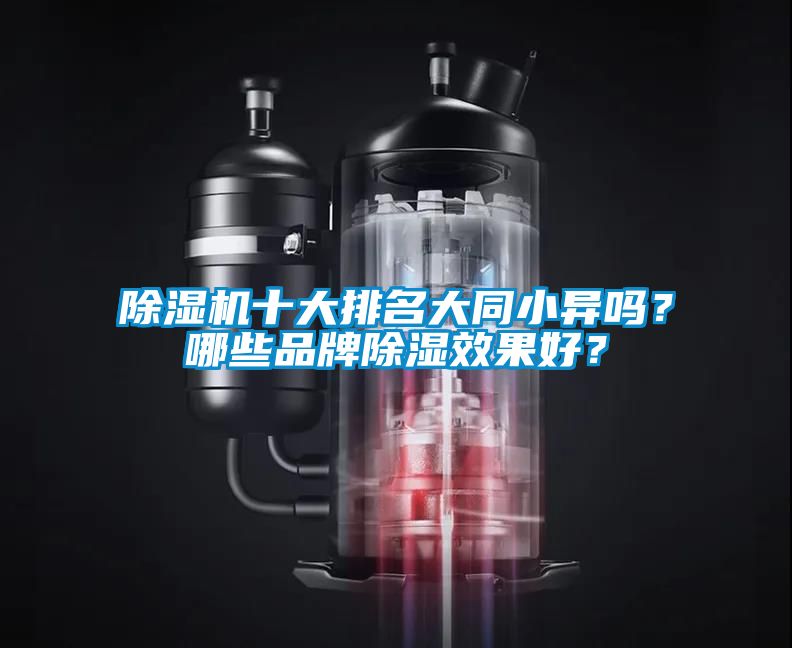 除濕機(jī)十大排名大同小異嗎？哪些品牌除濕效果好？