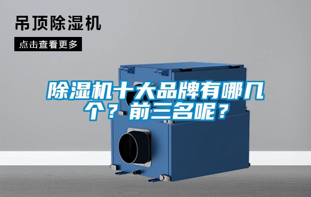 除濕機(jī)十大品牌有哪幾個？前三名呢？