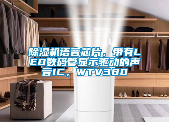 除濕機語音芯片，帶有LED數(shù)碼管顯示驅(qū)動的聲音IC，WTV380