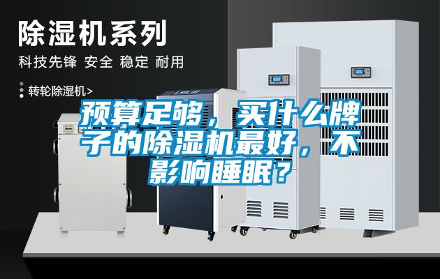 預算足夠，買什么牌子的除濕機最好，不影響睡眠？