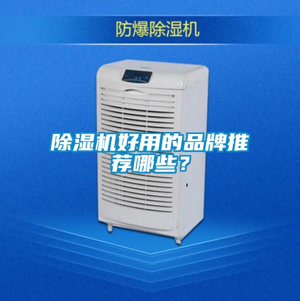 除濕機好用的品牌推薦哪些？