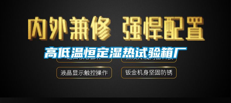 高低溫恒定濕熱試驗(yàn)箱廠(chǎng)